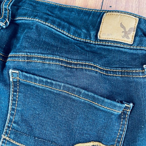 AE Super Stretch Jegging sz8S dark wash - Picture 9 of 9